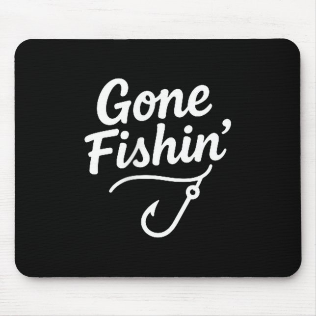 Mousepad Manter gráfico de pesca de bolso real para pescado (Frente)