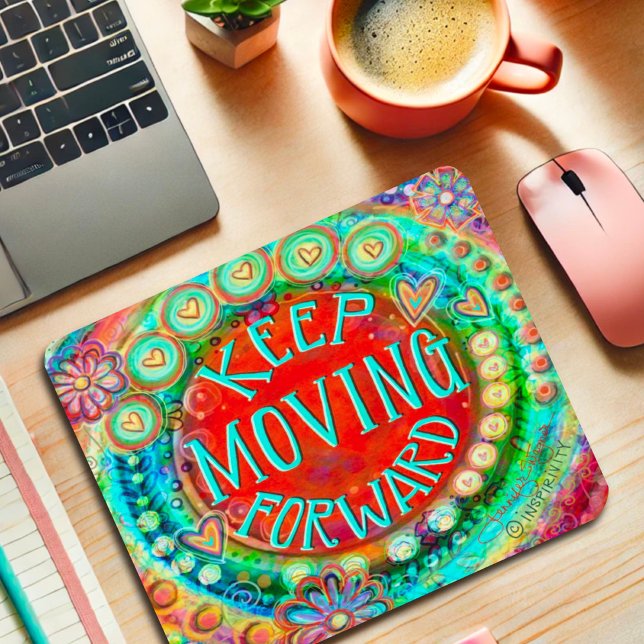 Mousepad Manter Inspirividade de Cotação para a Frente (Criador carregado)