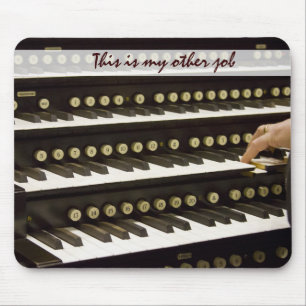 Mousepad manuais e mão do órgão
