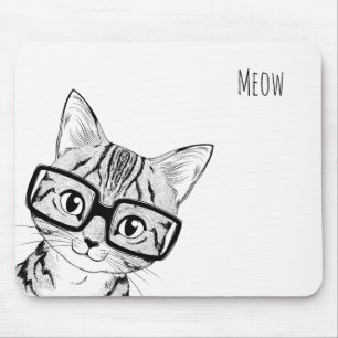 Mousepad Mão adorável tapete do rato Nerdy tirado do bran