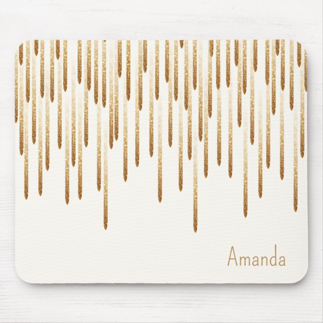 Mousepad Mão de rato de chuva com brilho (Frente)