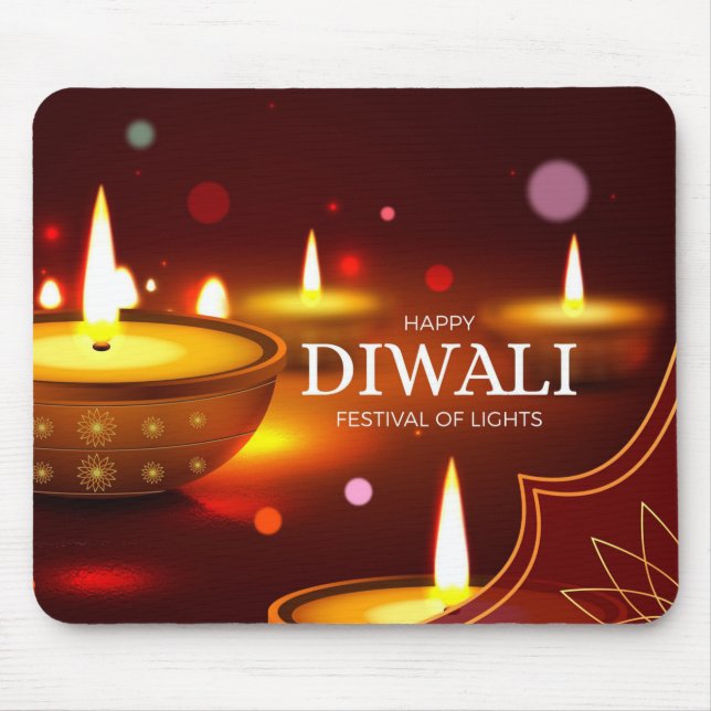 Mousepad Mão de rato de Diwali (Frente)