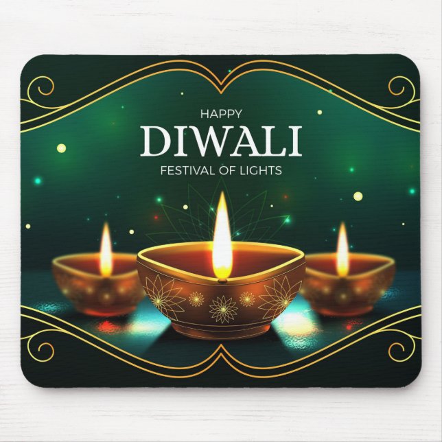 Mousepad Mão de rato de Diwali (Frente)