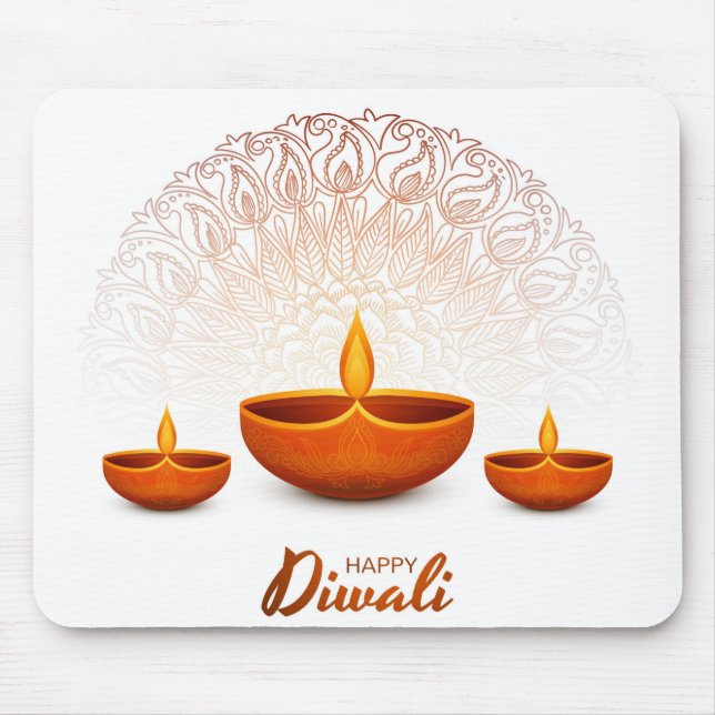 Mousepad Mão de rato de Diwali (Frente)