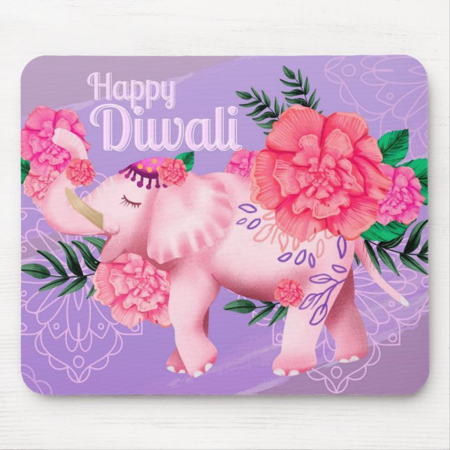 Mousepad Mão de rato de Diwali (Frente)