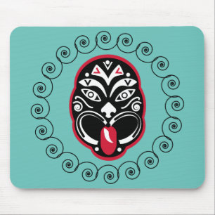 Mousepad Maori Haka Nova Zelândia Arte Nativa Decor