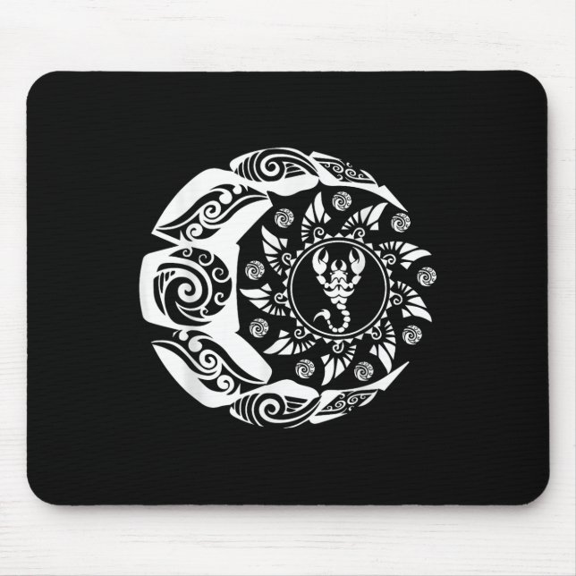 Mousepad Maori Polynésia Tatota Escorpion Escorpion Zodiac  (Frente)