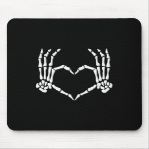Mousepad Mãos Coração Figurino de Halloween Mulheres Menina