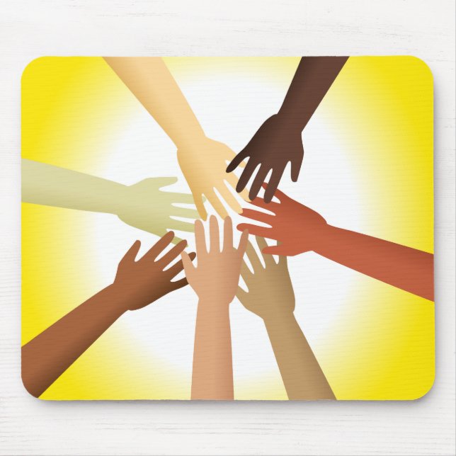 Mousepad Mãos diversas (Frente)