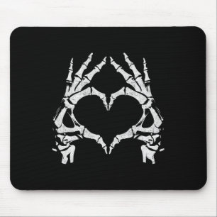 Mousepad Mãos do Coração - Halloween - Skeleton Mãos Coraçã
