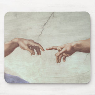 Mousepad Mãos do deus e do Adam