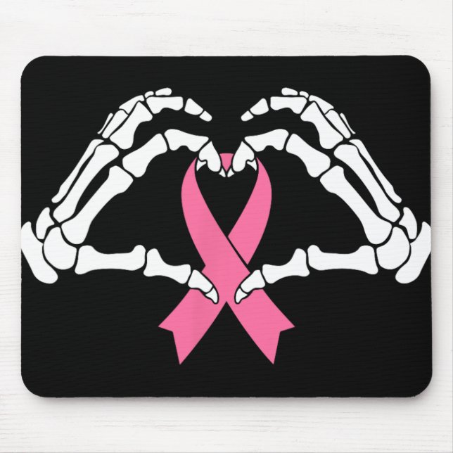 Mousepad Mãos do Skeleton Segurando Fita Halloween Figurume (Frente)