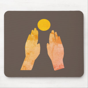 Mousepad Mãos e sol