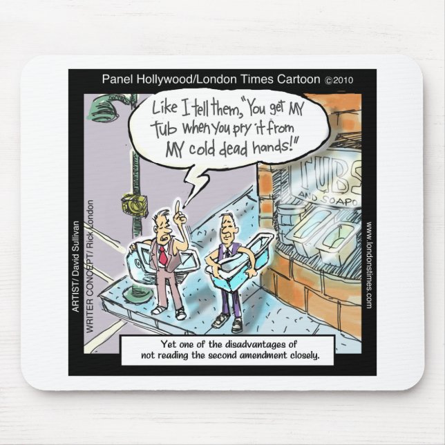 Mousepad Mãos Limpas a Frio W/Armas Presentes e Camisetas E (Frente)