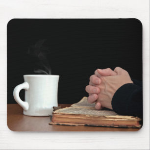 Mousepad Mãos na Bíblia antiga