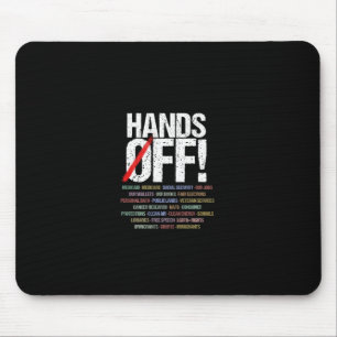 Mousepad Mãos para fora Protestar Longa Folga
