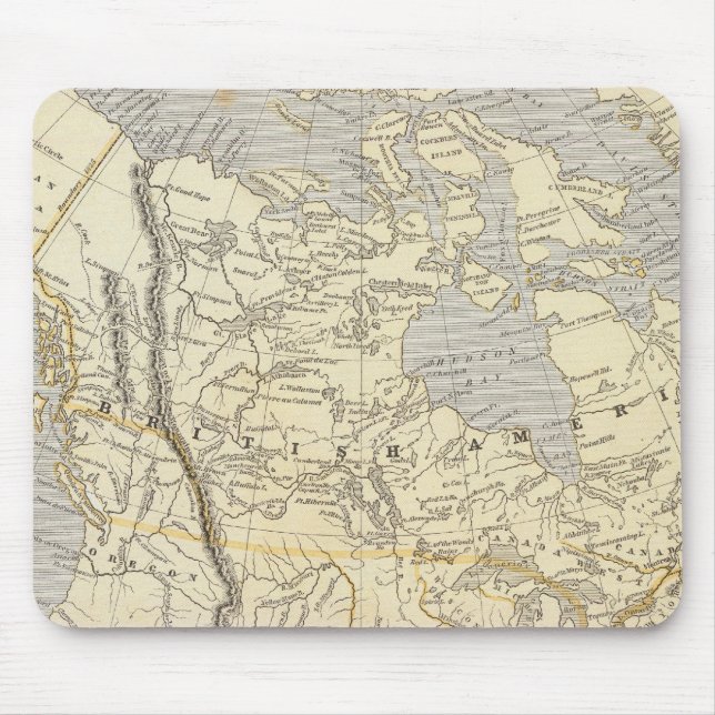 Mousepad Mapa 2 do Atlas da América do Norte (Frente)