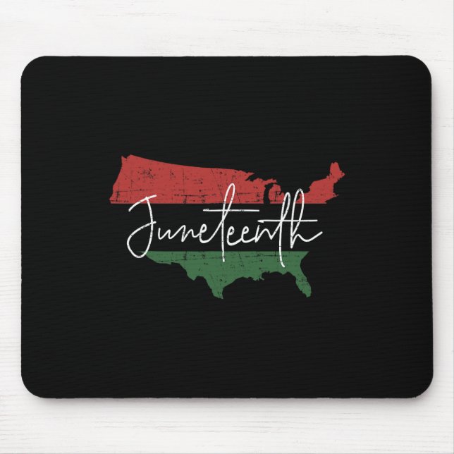 Mousepad Mapa Americano com Bandeira Pan-Africana para 11 d (Frente)