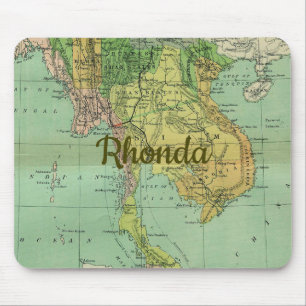 Mousepad Mapa antecipado da Tailândia
