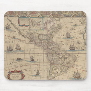 Mousepad Mapa antecipado das Américas (América do Norte e d