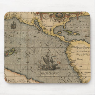 Mousepad Mapa antigo antigo inspirado (14) Bagagem
