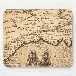 Mousepad Mapa antigo antigo inspirado (3)