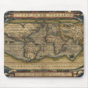 Mousepad Mapa antigo do mundo
