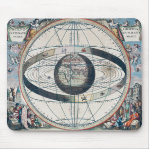 Mousepad Mapa Astrológico do Vintage Celestial