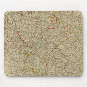 Mousepad Mapa atlas com coloração manual na Alemanha
