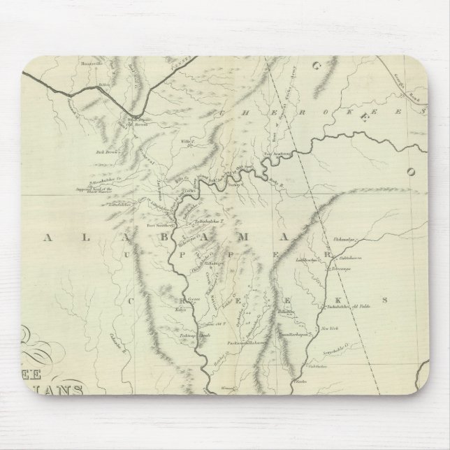 Mousepad Mapa Cherokee (Frente)