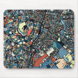 Mousepad Mapa colorido de Tokyo