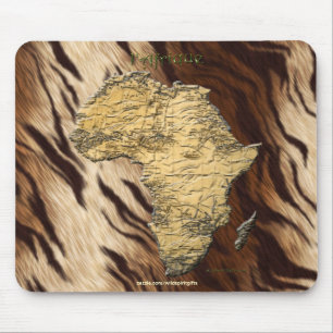 Mousepad Mapa Continental de África em Pele Faux