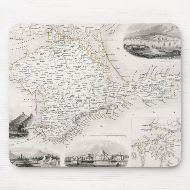 Mousepad MAPA: CRIMEIA, c1855 (Frente)