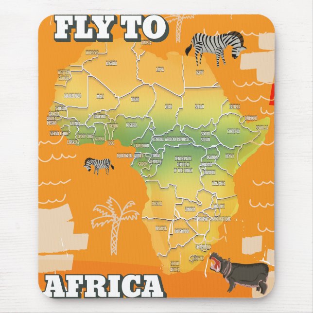 Mousepad Mapa da áfrica (Frente)