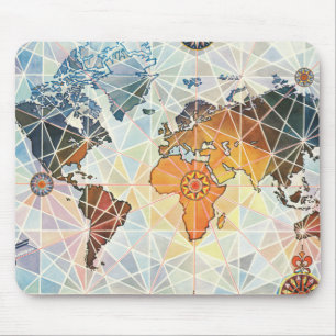 Mousepad Mapa da África do Ar do Mundo