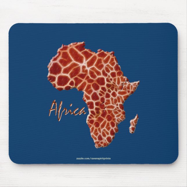 Mousepad Mapa da África, o Continente Escuro (Frente)