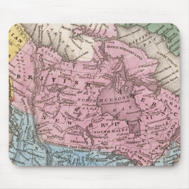 Mousepad Mapa da América do Norte 2 (Frente)