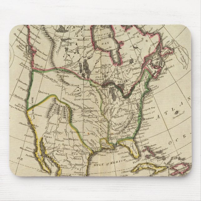 Mousepad Mapa da América do Norte 2 (Frente)