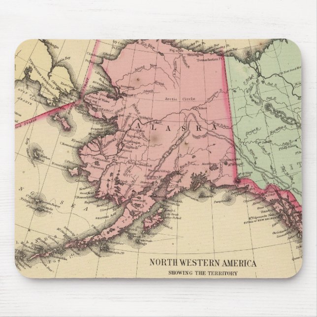 Mousepad Mapa da América do Norte por Mitchell (Frente)