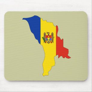 Mousepad Mapa da bandeira de Moldova