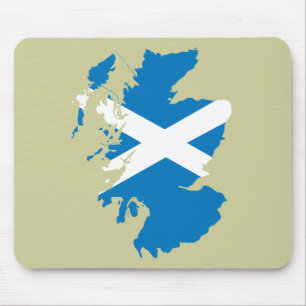 Mousepad Mapa da bandeira de Scotland