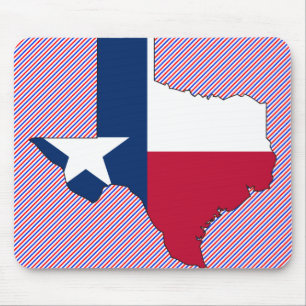 Mousepad Mapa da bandeira de Texas