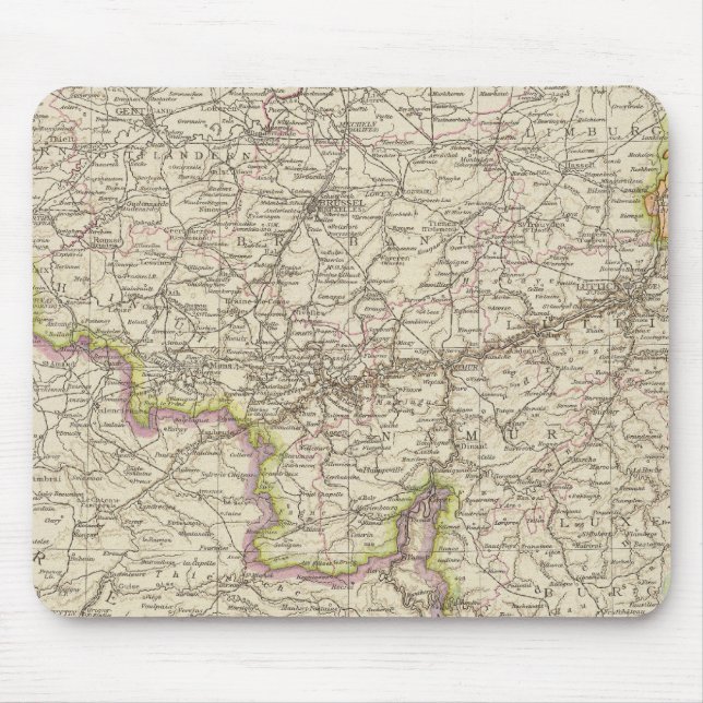 Mousepad Mapa da Bélgica e do Luxemburgo (Frente)