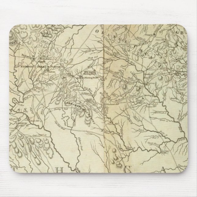 Mousepad Mapa da Carolina do Sul e do Norte (Frente)