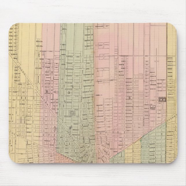 Mousepad Mapa da Cidade de Detroit (Frente)