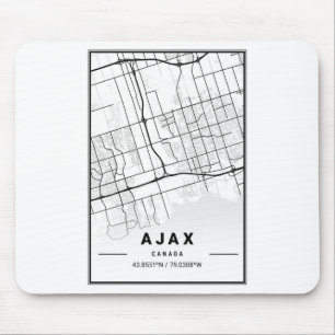 Mousepad Mapa da cidade de Luz Ajax