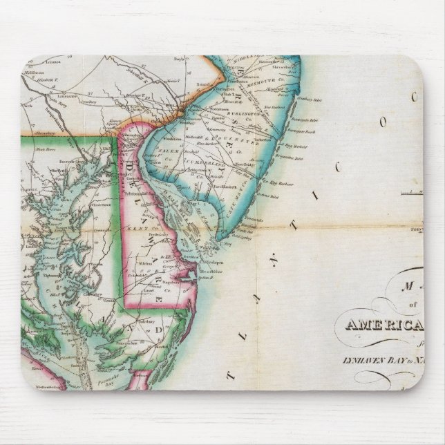 Mousepad Mapa da Costa Americana (Frente)