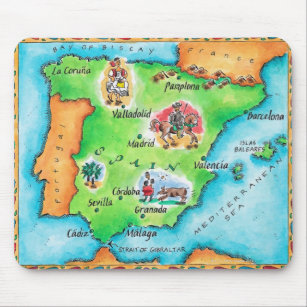 Mousepad Mapa da espanha