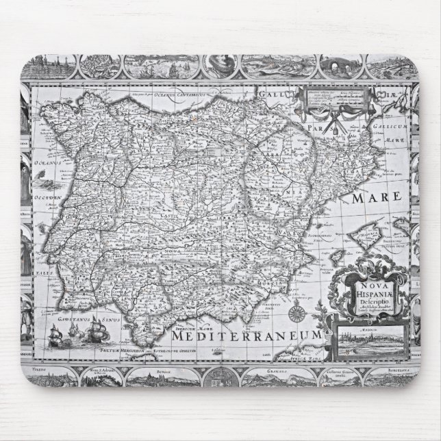 Mousepad Mapa da espanha (Frente)