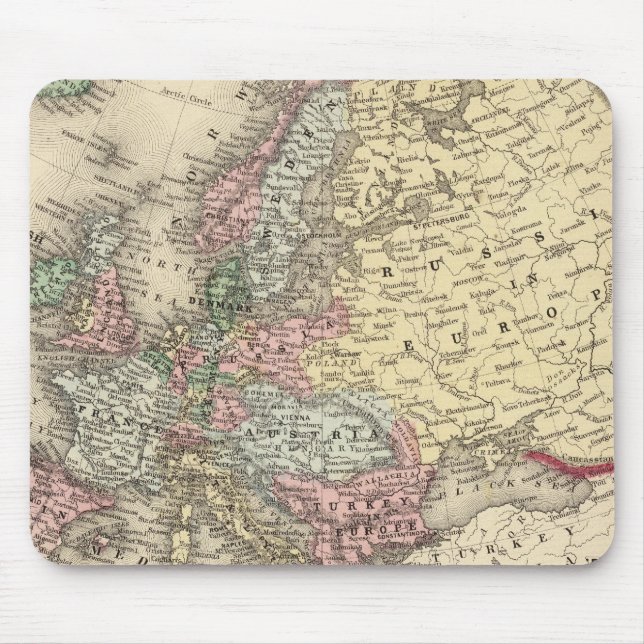 Mousepad Mapa da Europa por Mitchell (Frente)